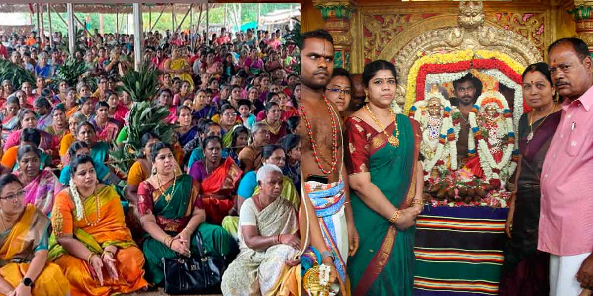 Meenakshi Thirukalyanam at Chinnalapatti; thousands of people participate
