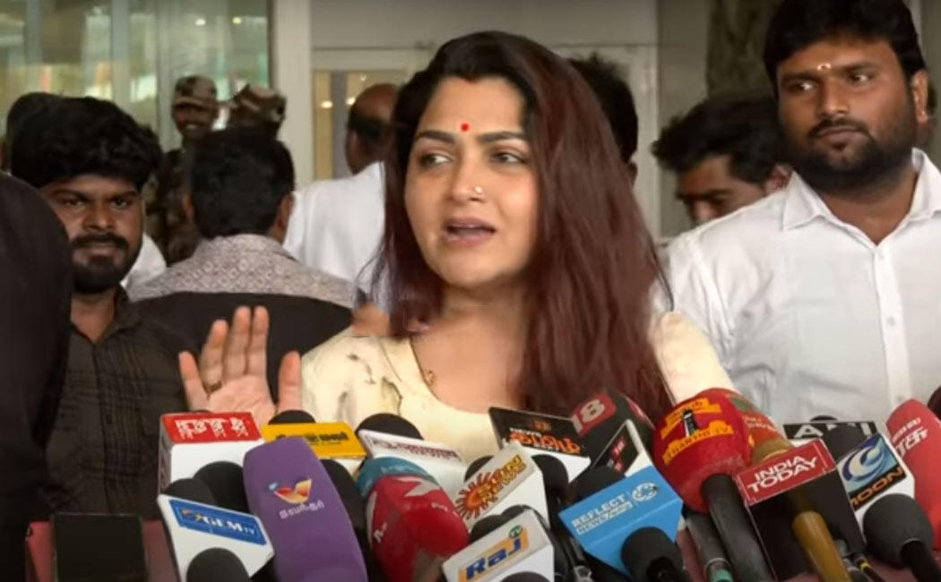 kushboo explained cheri word issue