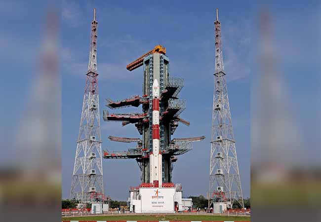 pslv c50 rocket launch for today evening