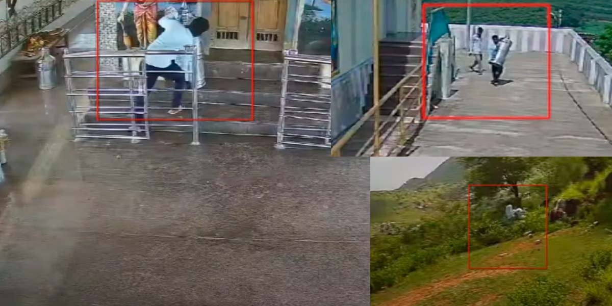 Youths who disappeared into the forest with temple bills; CCTV footage goes viral