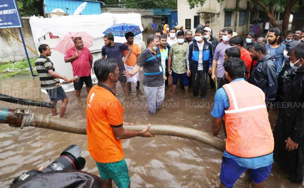 Udayanithi Stalin who went directly to the affected places and inspected them