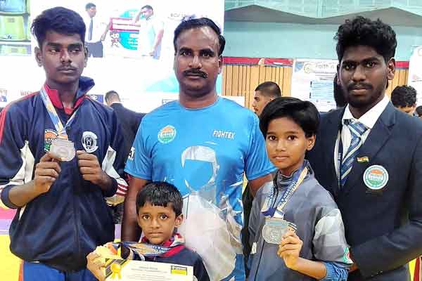 Students of Cuddalore District Achieve All India Kickboxing Competition