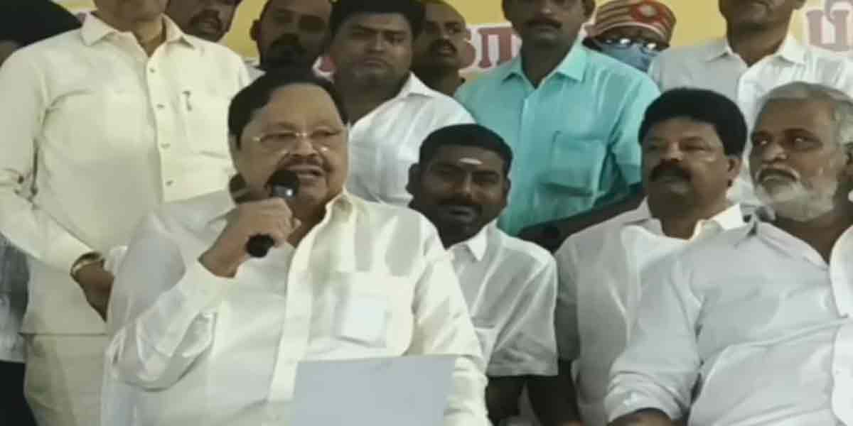Tamil Thai greeting boycott on stage attended by ministers ... Controversy in Vellore!