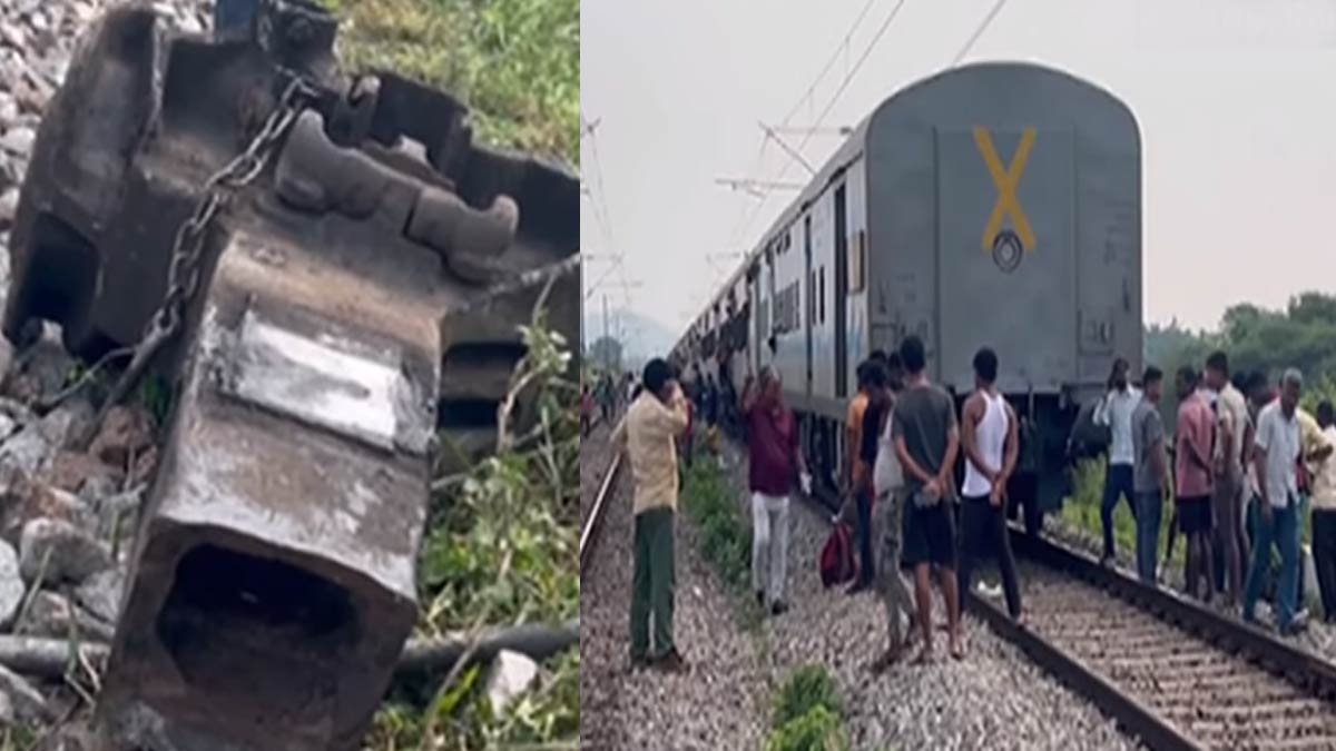 A derailed train engine; Excitement in Vellore