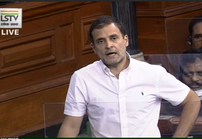 congress leader rahul gandhi speech at lok sabha