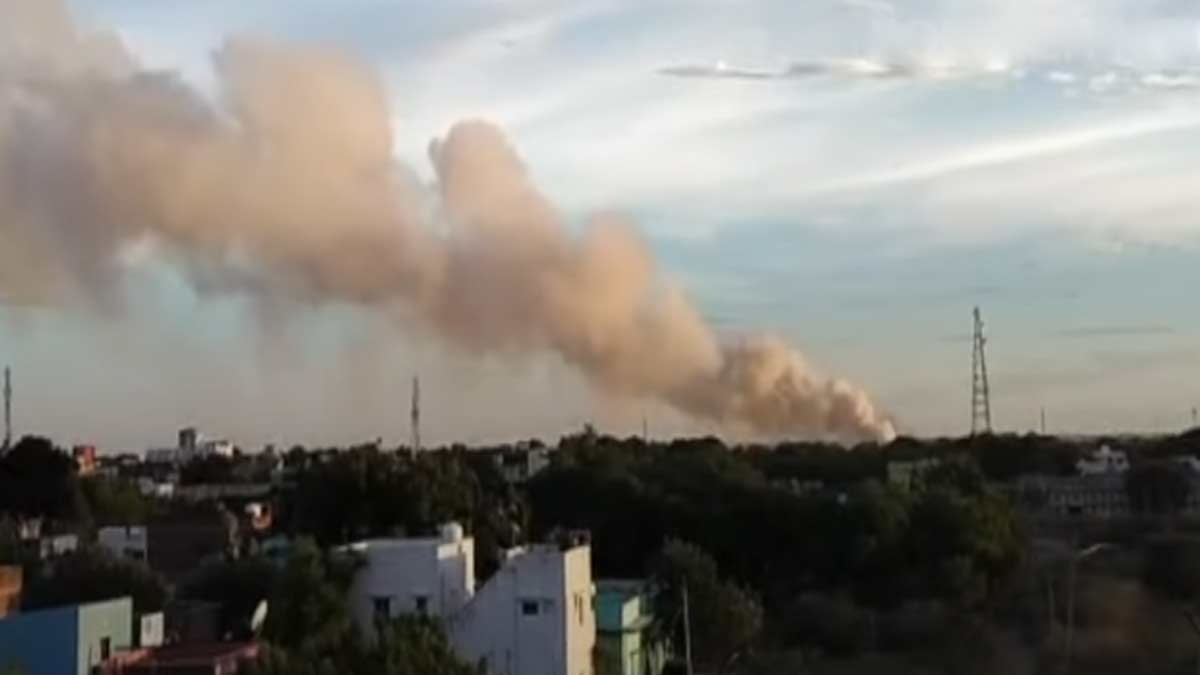 Fierce explosion in firecrackers godown-Shivakasi stirs panic