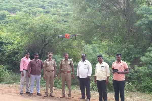 kallakurichi police observation started drone camera kalvarayan hills
