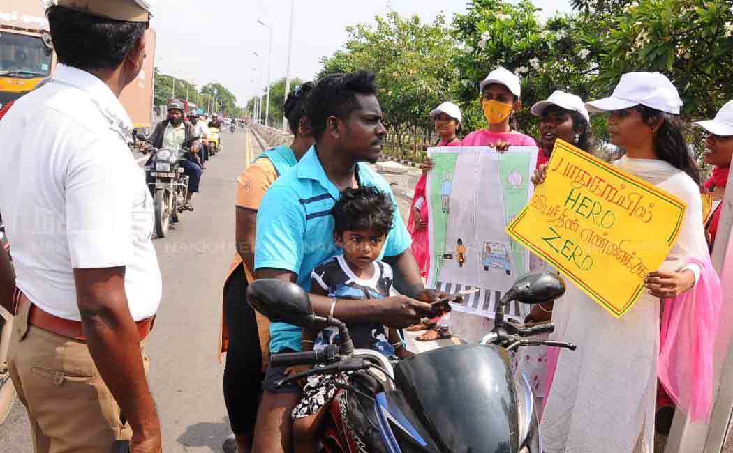 queens maris college students rally for traffic awareness