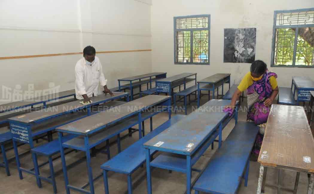 Staff involved in cleaning schools and colleges