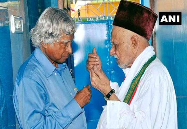 Former President Dr APJ Abdul Kalam's elder brother IN RAMESHWARAM