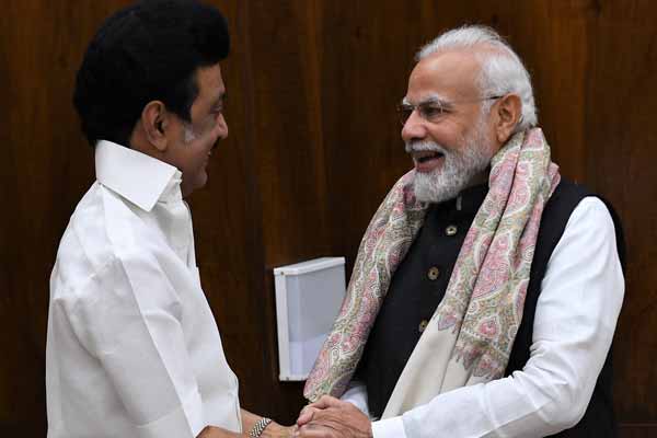 CM MK Stalin meeting with PM Modi