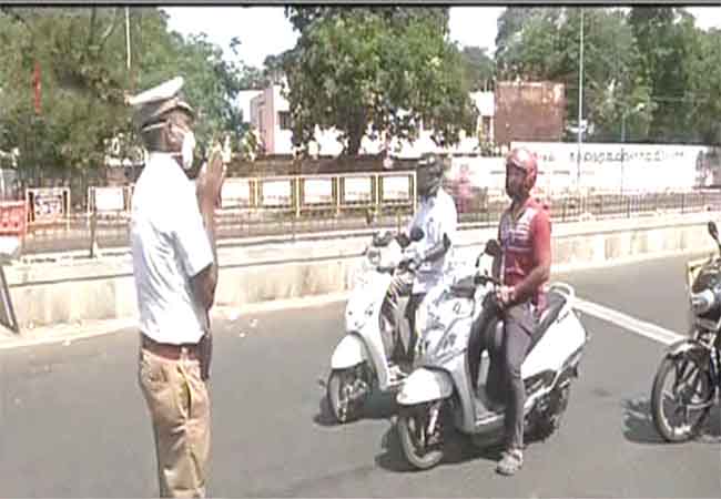 chennai traffic police instrction peoples coronavirus
