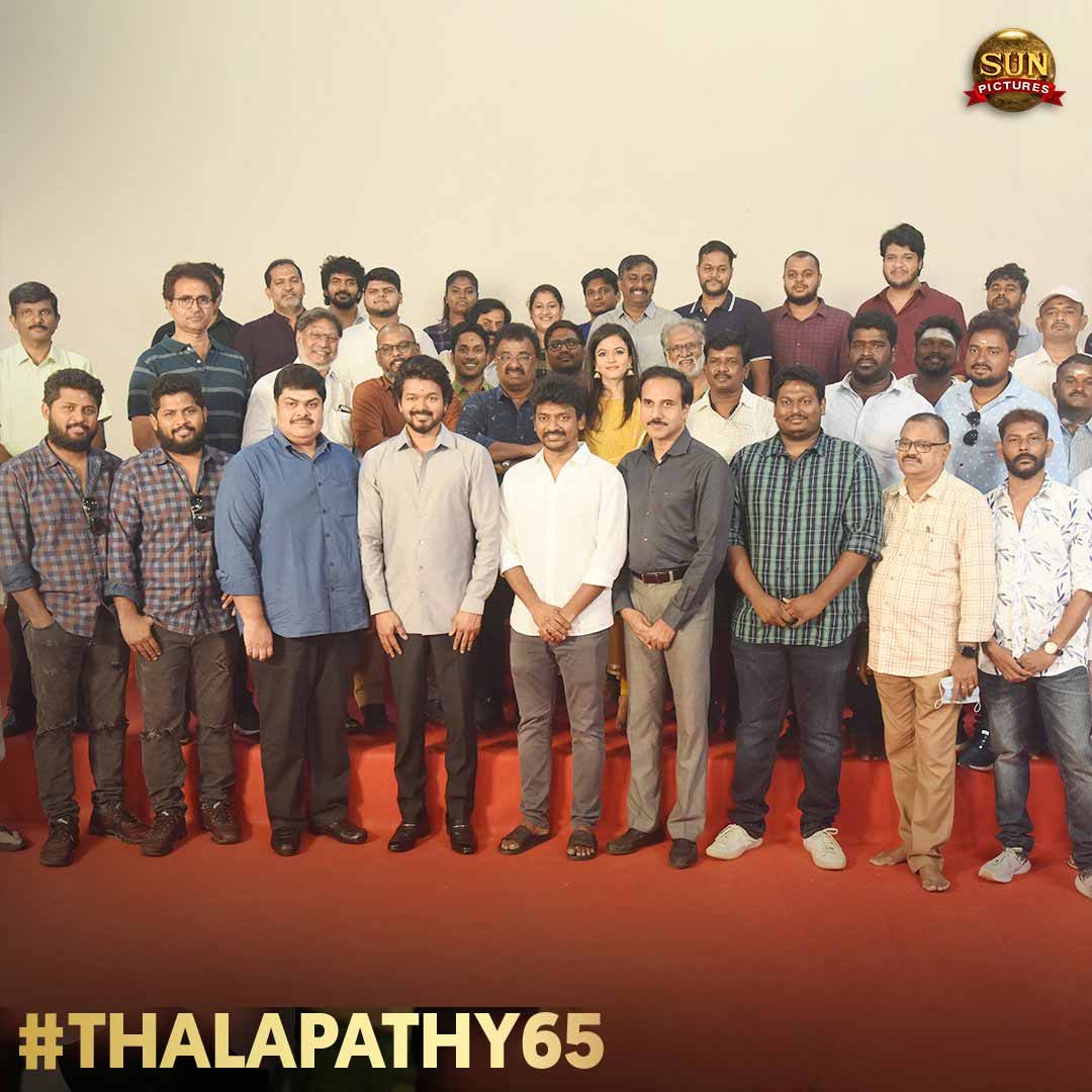 Thalapathy 65 movie pooja photos