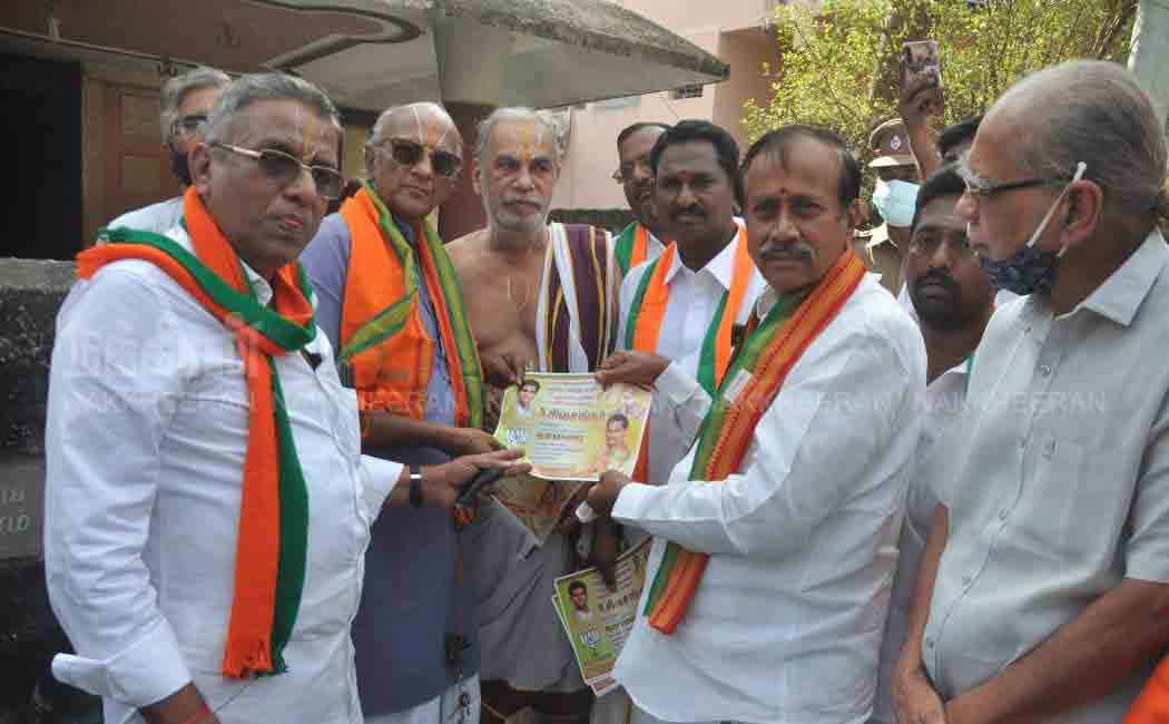 H Raja election campaign for bjp