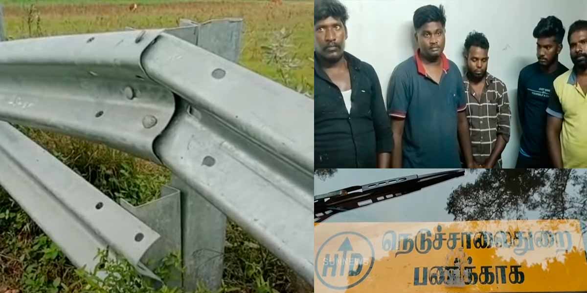 Kumbam arrested for 'highway department work'- collecting metal barriers as officials