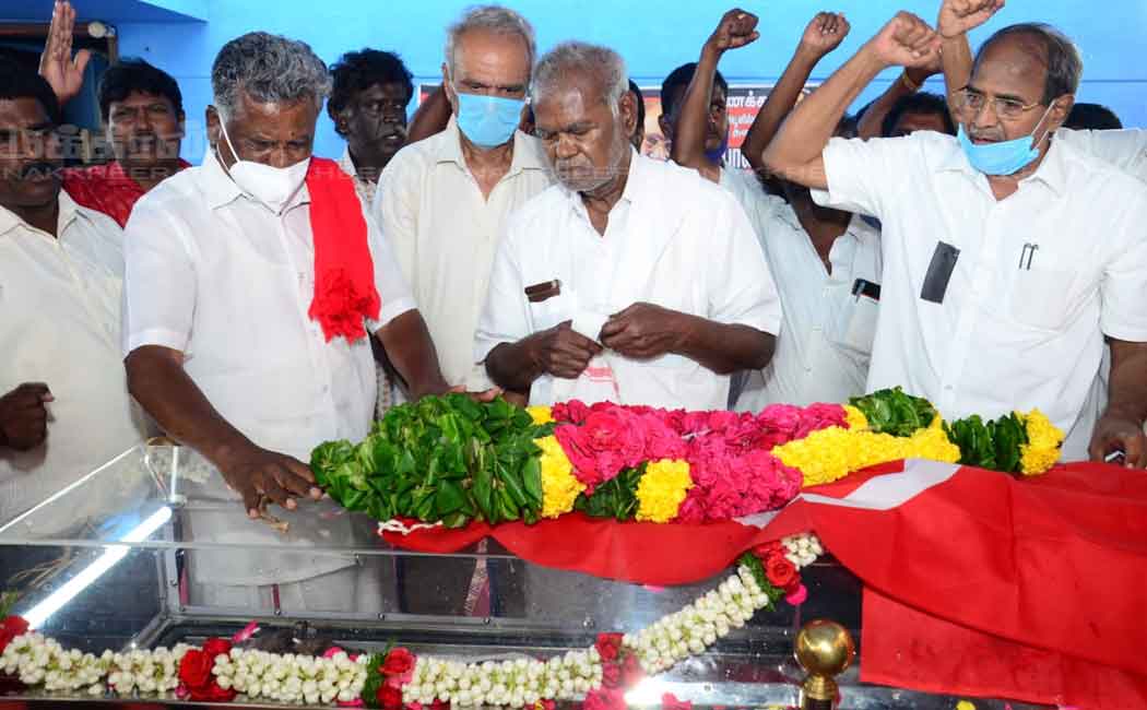 various political leader pay tribute to pandian communist party