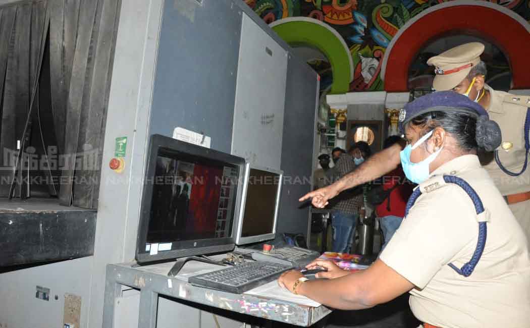 Police officials visit security