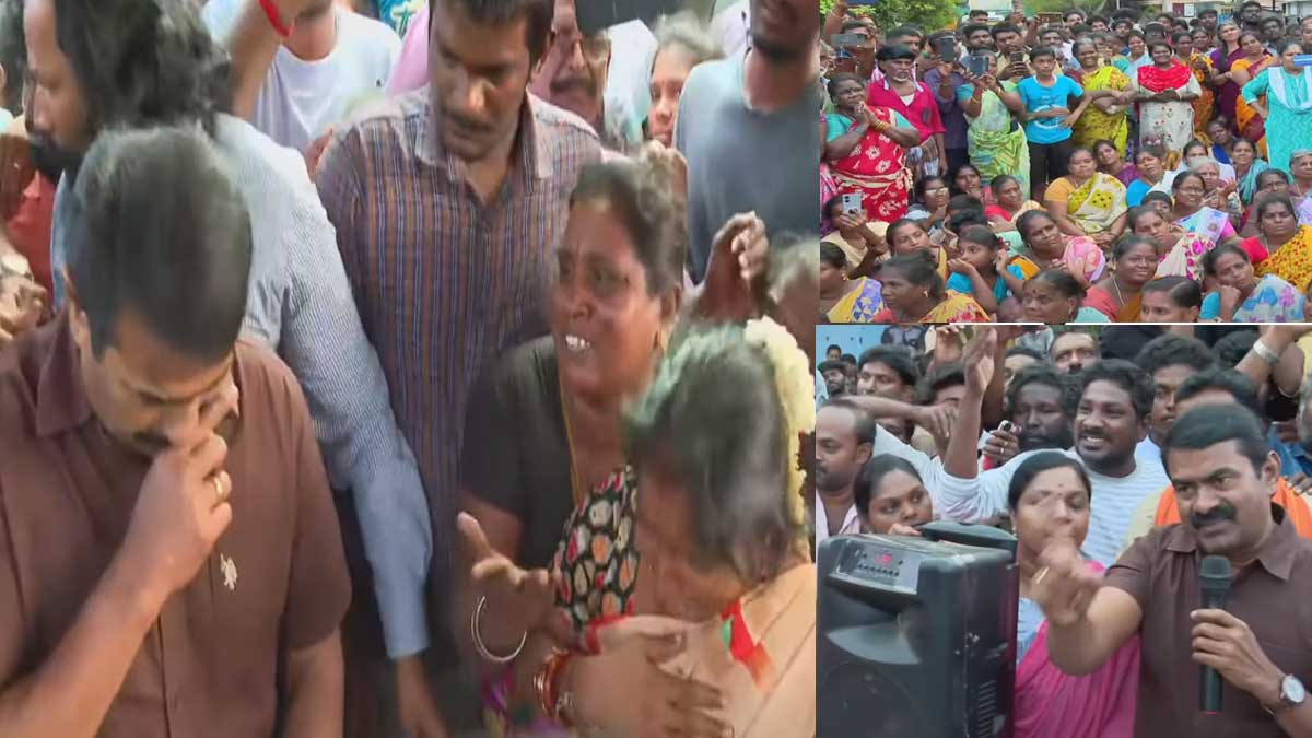 'You only be brave; I am there'' - Seeman's speech at Koladi People's Protest