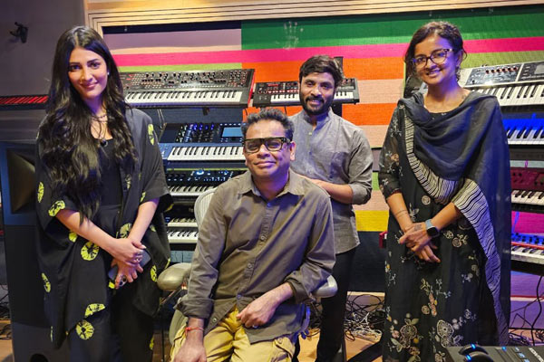 shruthi hassan sings in ar rahman music