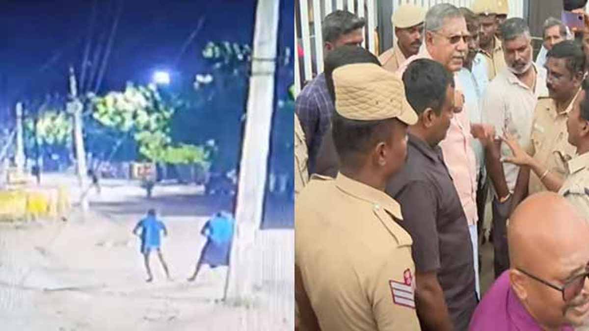 petrol bomb attack on theatre; The Q Division launched an investigation