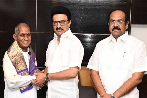 CM stalin says Decision to celebrate Ilayaraja film music journey on behalf of the govt
