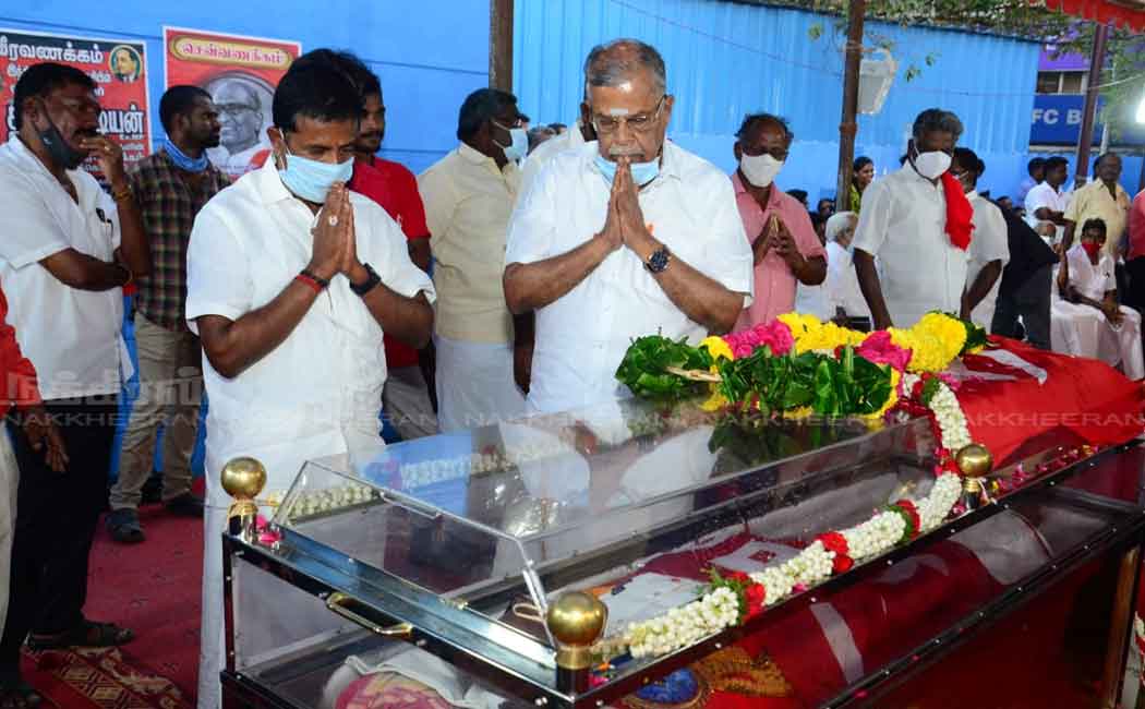 various political leader pay tribute to pandian communist party