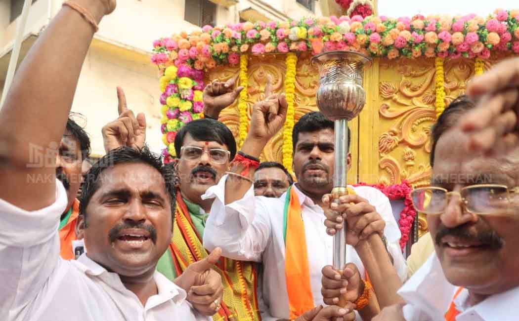 Annamalai pays homage to Dr Ambedkar