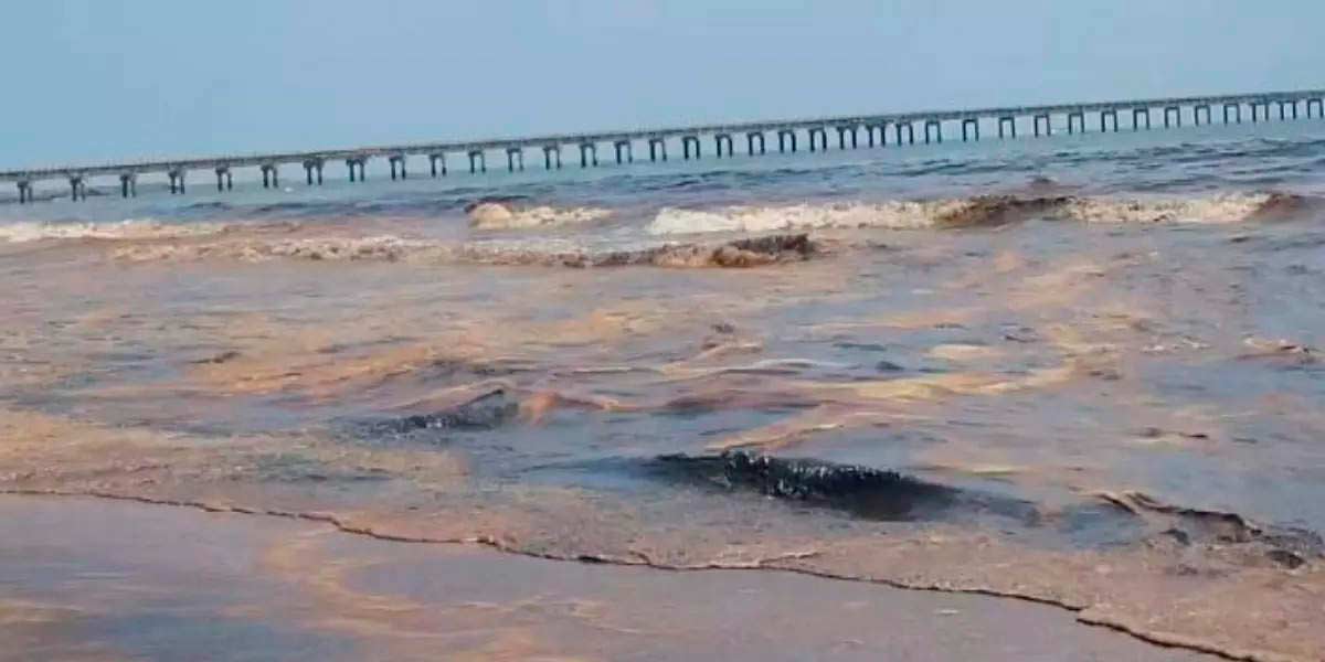 Crude oil mixed in the sea; Fishermen's Struggle continues for the third day