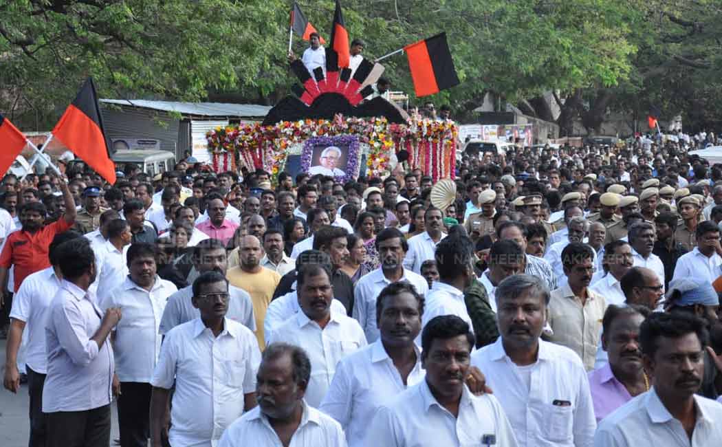 anbazhakan's Last rally DMK