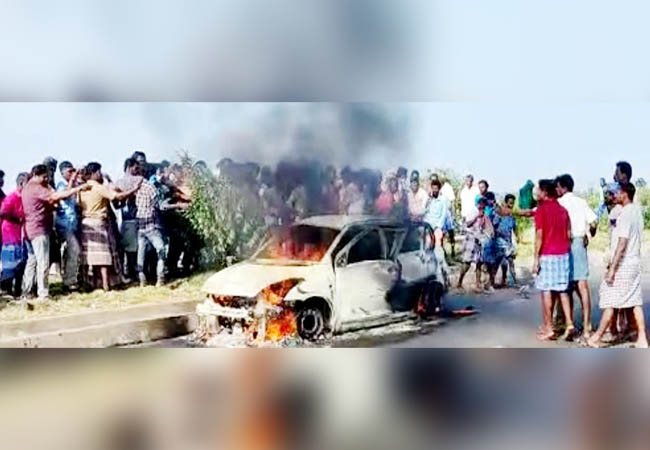 TRICHY HIGHWAYS CAR INCIDENT POLICE INVESTIGATION