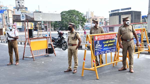 Corona virus issue - chennai police -