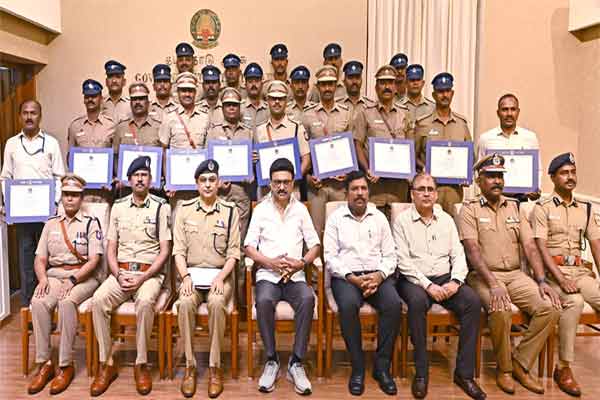 police quickly found the culprits so CM mk stalin personally praised them