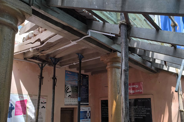 Renovation work on Bharathi damaged birthplace slows down