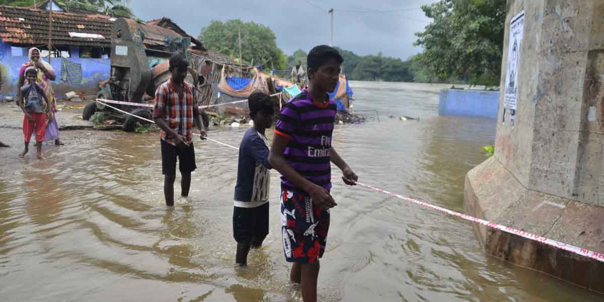 Extreme levels of flood danger were announced in at least two places.