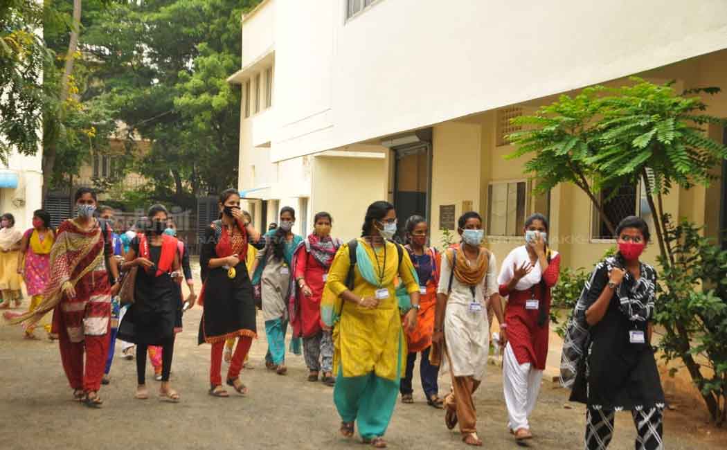 Colleges reopen in tamilnadu