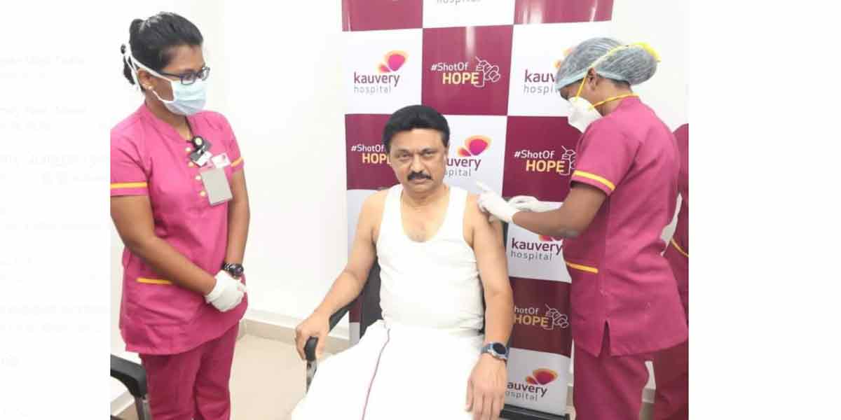 Stalin, thiruma had been vaccinated against corona