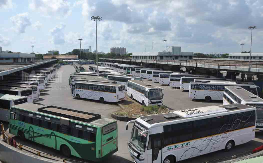 Sunday Lockdown CMBT Bus Depot pictuers