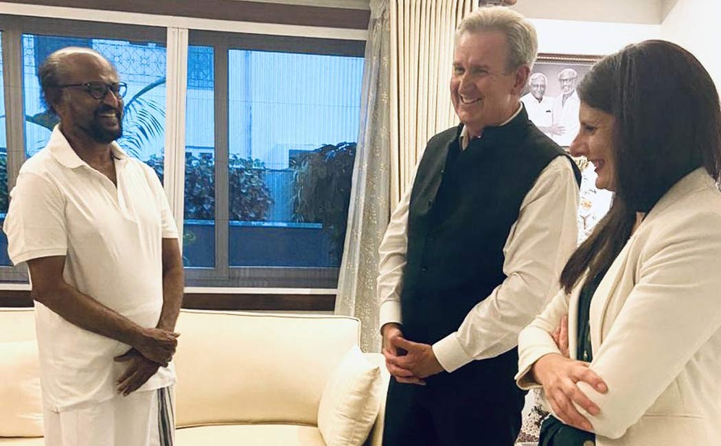 Deputy Ambassador of Austria to India meets Rajinikanth