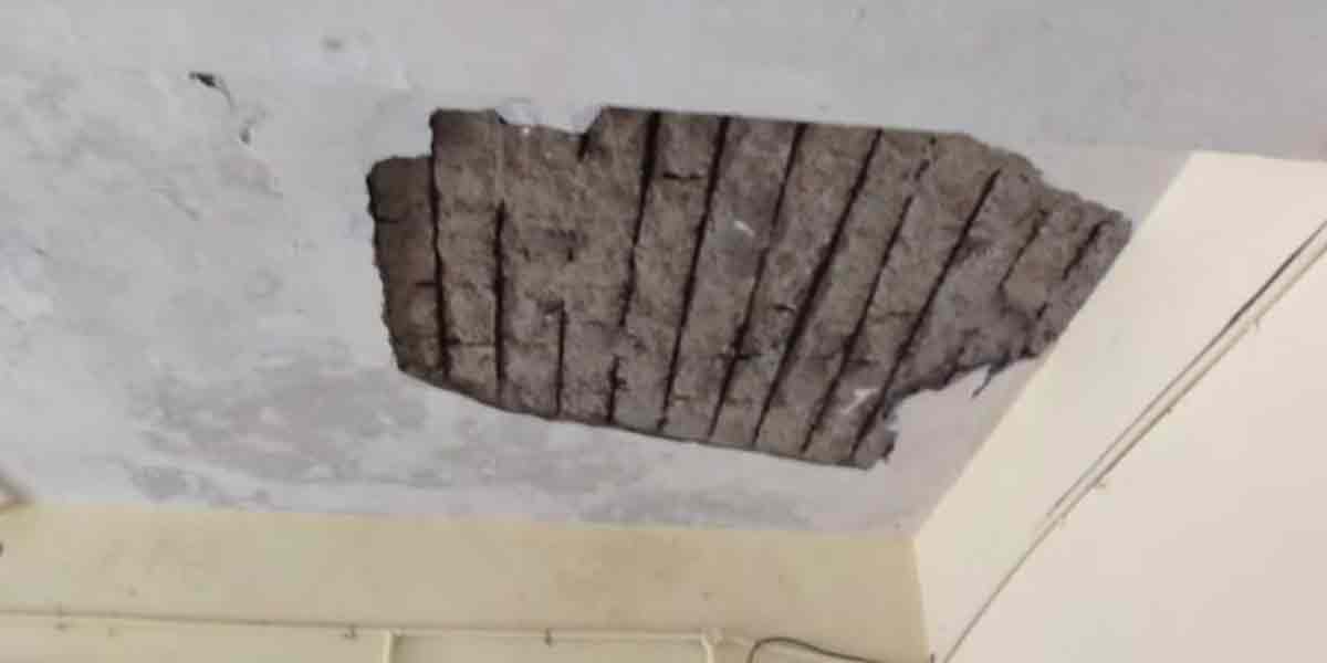 Student injured when school roof collapses ... Minister Meyyanathan consolation!