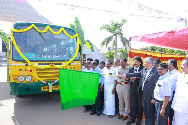 neyveli NLC india provide free bus service to students