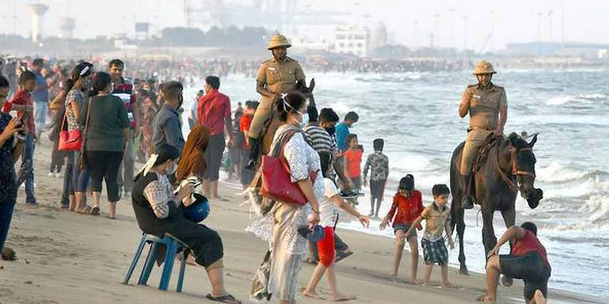 People not allowed to go to the beach in Chennai until further notice!