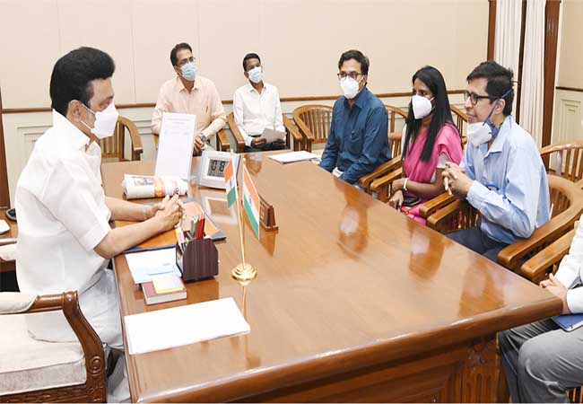 madras iit director meet tamilnadu chief minister for today