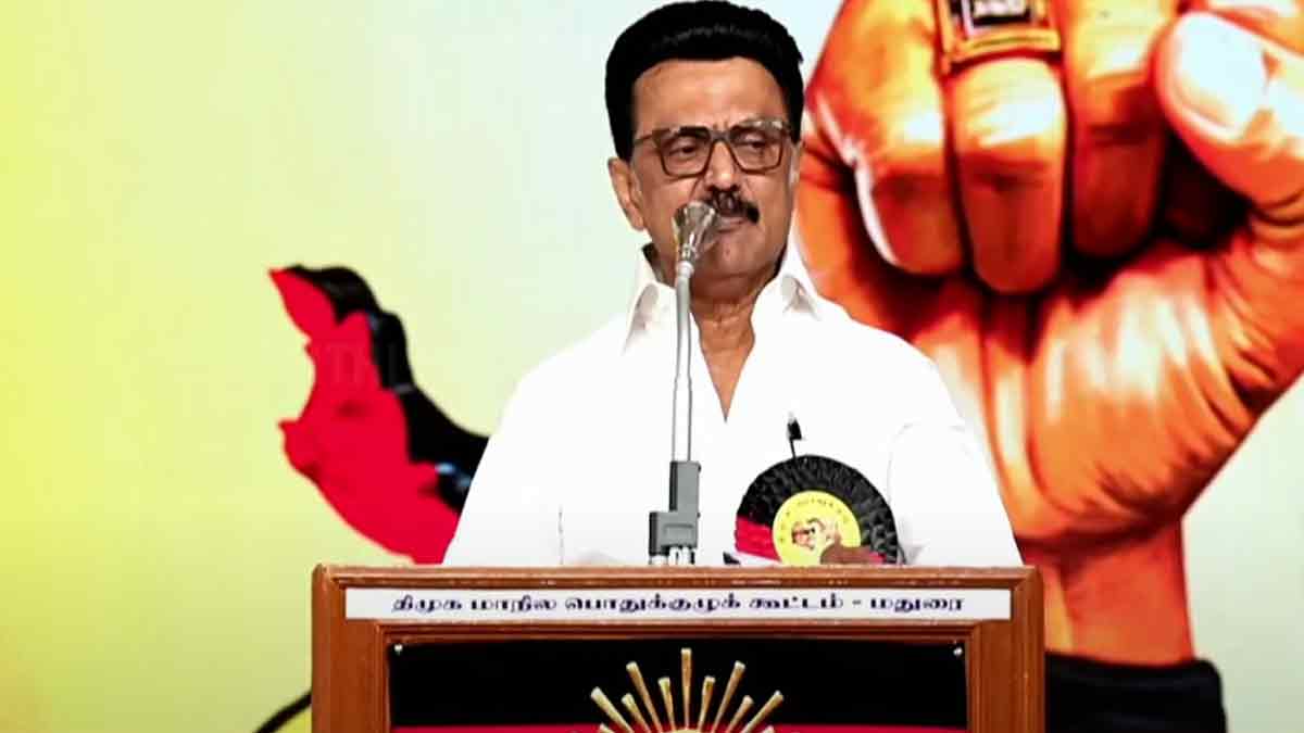 'We are the only ones with the strength and leadership to save Tamil Nadu from the BJP' - M.K. Stalin's speech at the general assembly