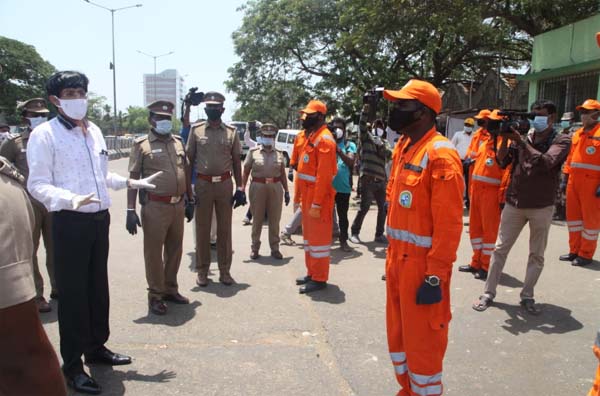 chennai koyambedu - Corona Special Officer - Inspection