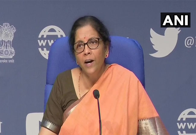 delhi union finance minister nirmala sitharaman press meet