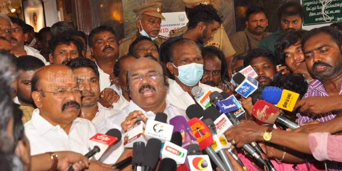 "If you long for AIADMK, we will bear it" - a tense Jayakumar