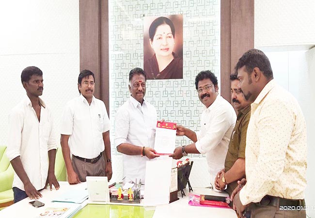 thanjavur temple festival gowthaman meet with deputy cm for today