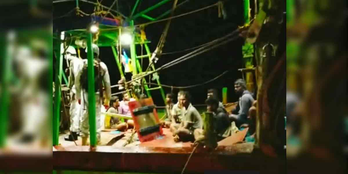 18 arrested Nagai fishermen released ... Family welcomed with tears