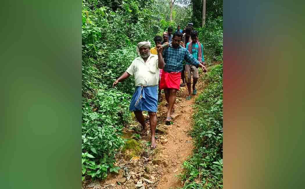 Kanyakumari Purathimalai hill village people struggle for road