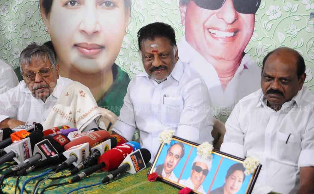 Alliance with BJP O Panneerselvam discussion